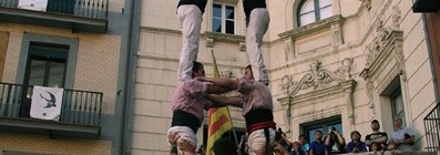 Actuació a Berga (Aniversari Castellers de Berga. Plaça de Sant Pere, 16-7-16).